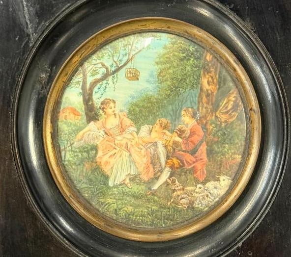 3 Miniature Paintings in frames - 3