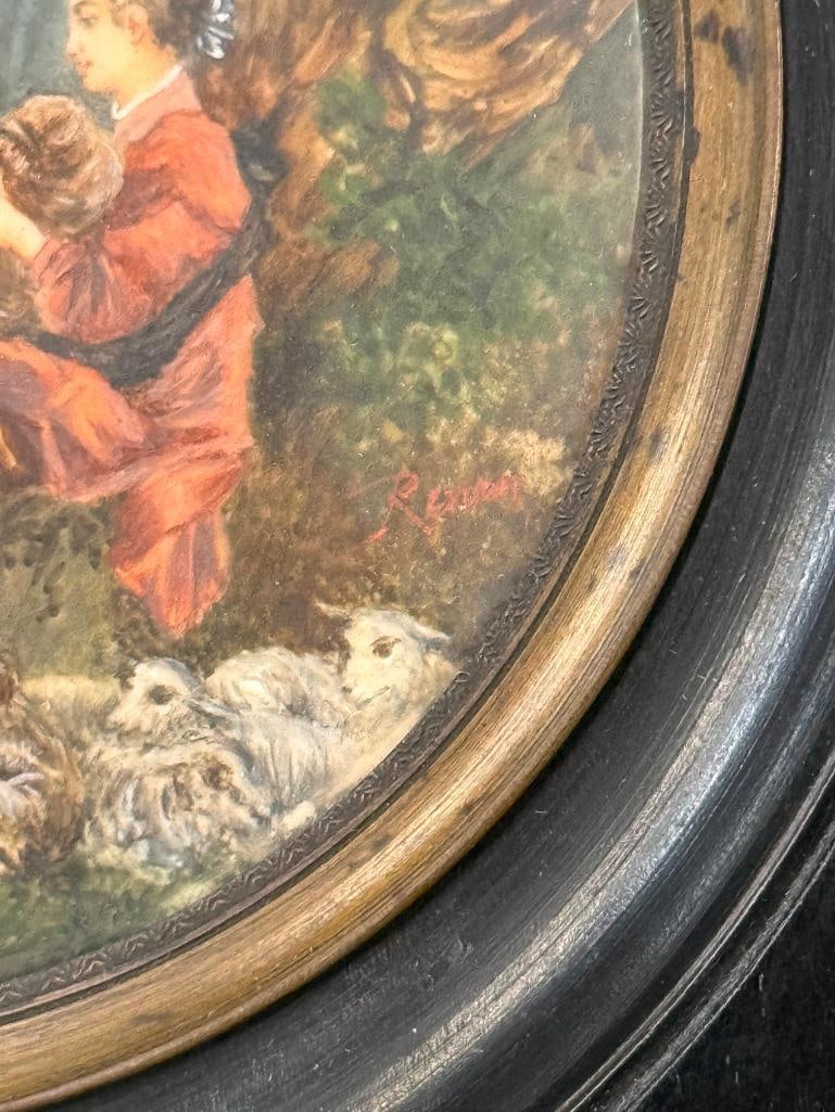 3 Miniature Paintings in frames - 4