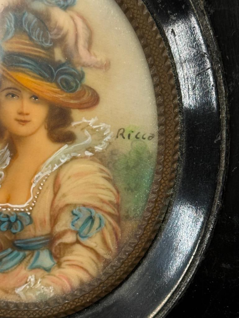 3 Miniature Paintings in frames - 8