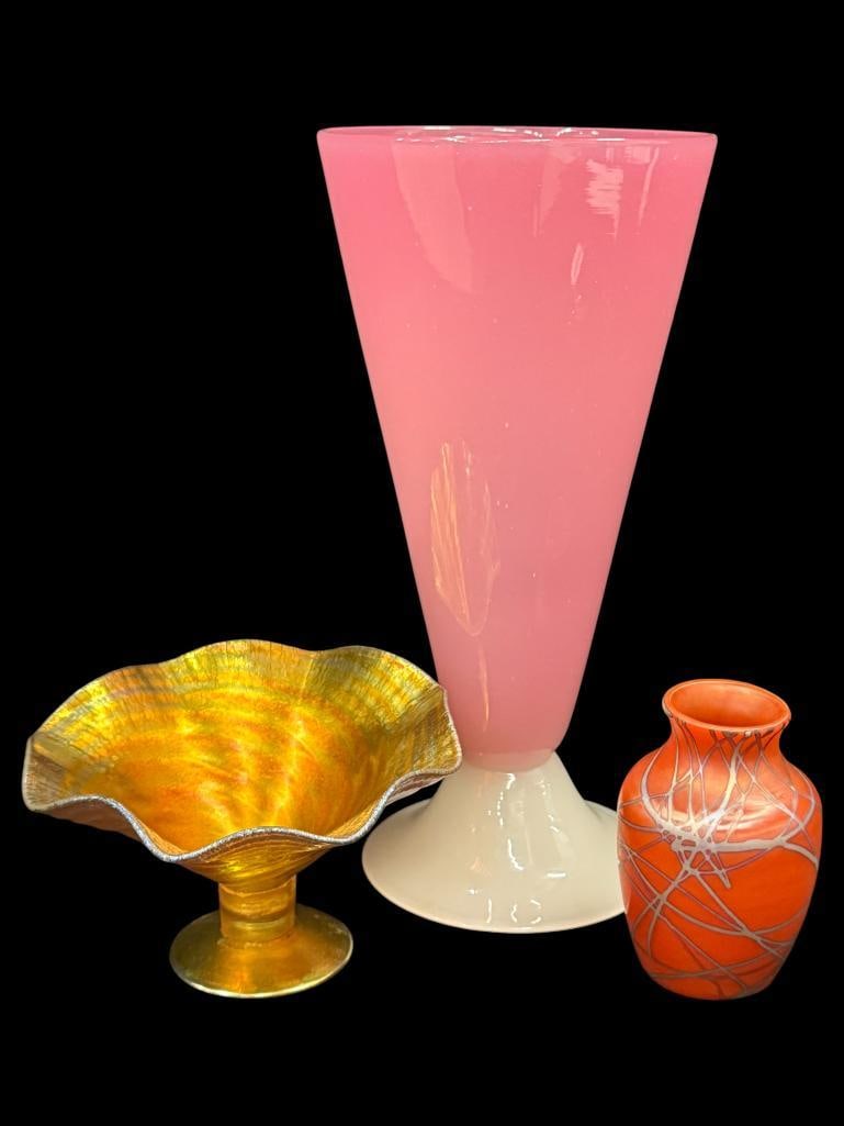 3 Art Glass Vases (1 of 12)