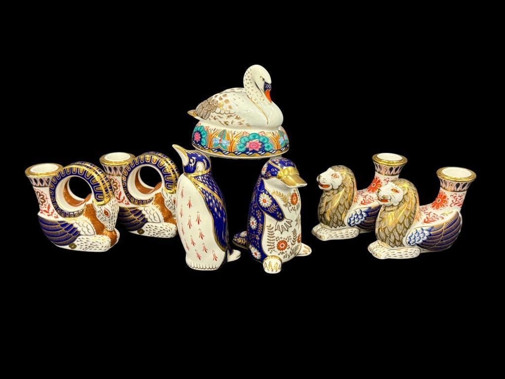 7 Royal Crown Derby Animal Figures (1 of 15)