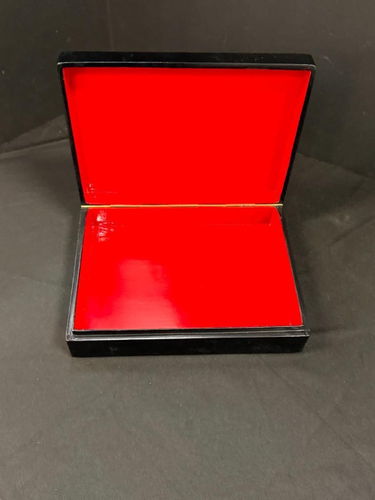 5 Hand Painted Russian Lacquer boxes - 7