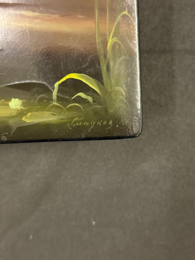 5 Hand Painted Russian Lacquer boxes - 9