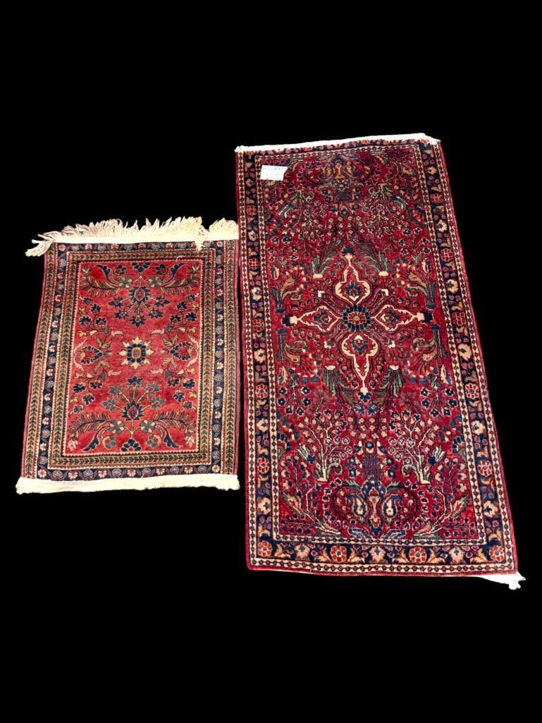 Persian Sarouk Mat and Runner (1 of 7)