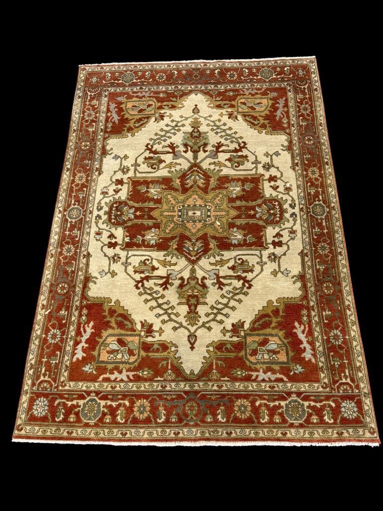 Handmade Heriz style rug (1 of 7)