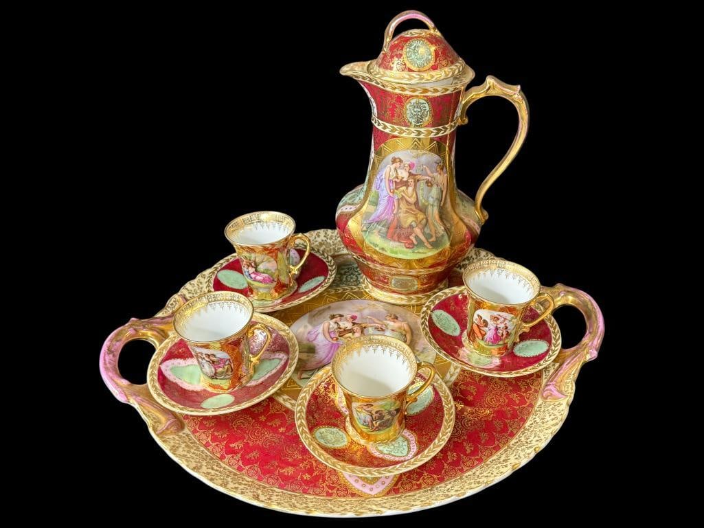 Hand Painted Royal Vienna Tea Set (1 of 13)