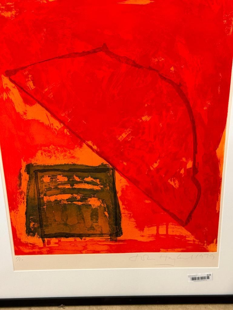 John Hoyland signed etching - 3