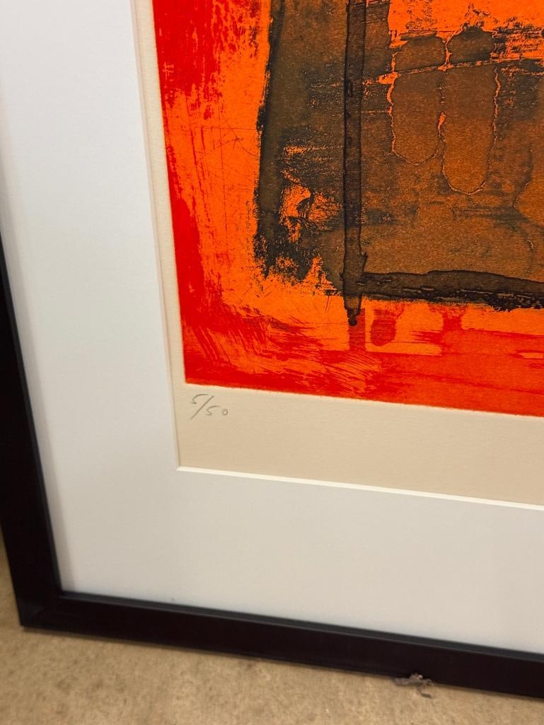 John Hoyland signed etching - 4