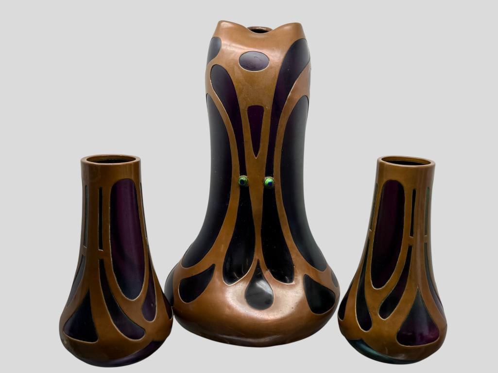 3 Loetz Art Nouveau Vases (1 of 9)