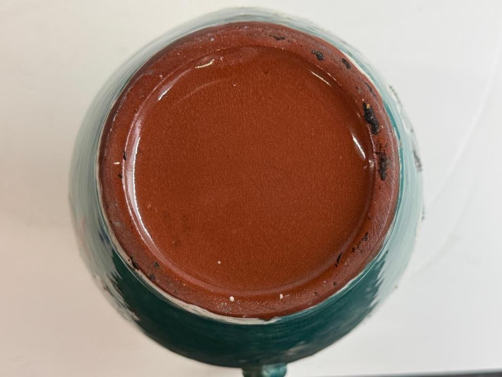 Hand painted pottery pitcher - 6