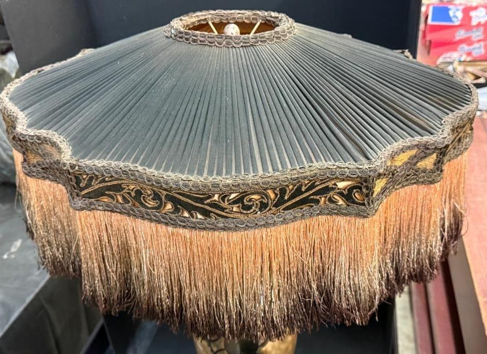 Table Lamp with Pleated Shade - 2