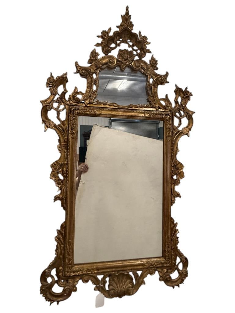 Carved wood Gold Gilt Mirror (1 of 2)