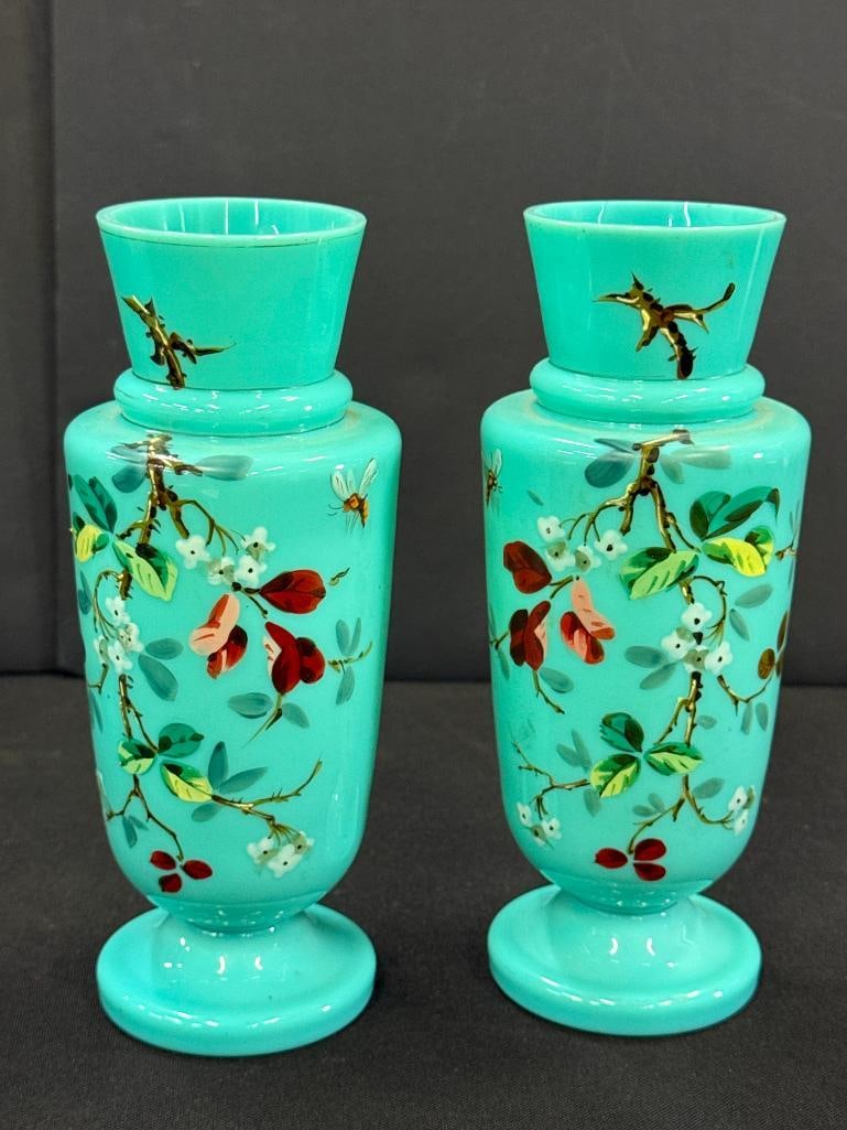4 Hand Painted Vases - 2