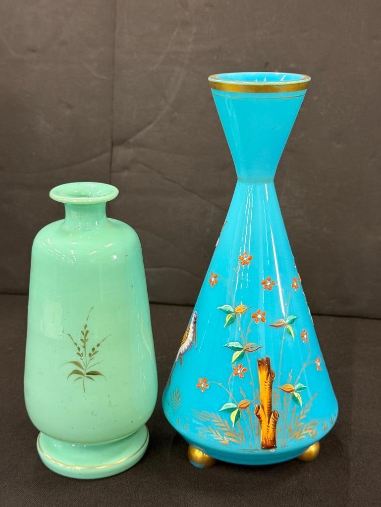 4 Hand Painted Vases - 6