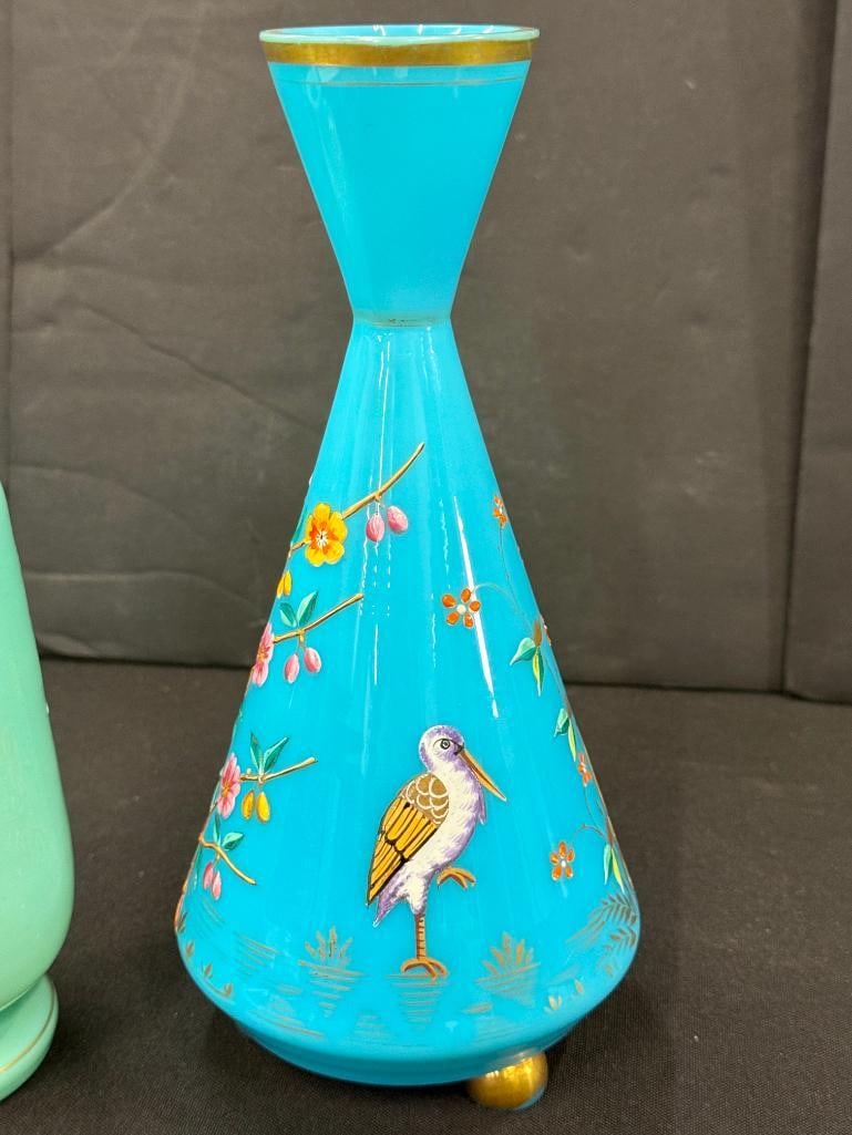 4 Hand Painted Vases - 7