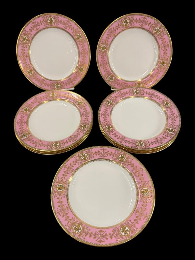 12 Wedgwood Columbia Powder Pink Plates (1 of 6)