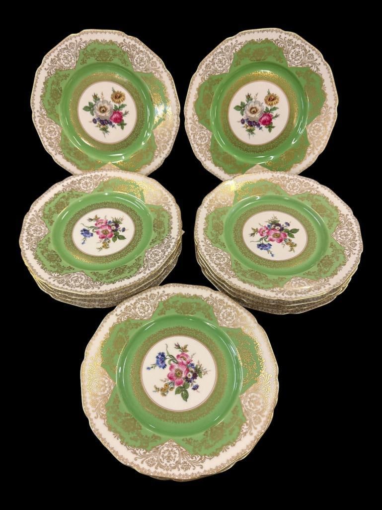 12 Hutschenreuther Hand Painted Plates (1 of 7)