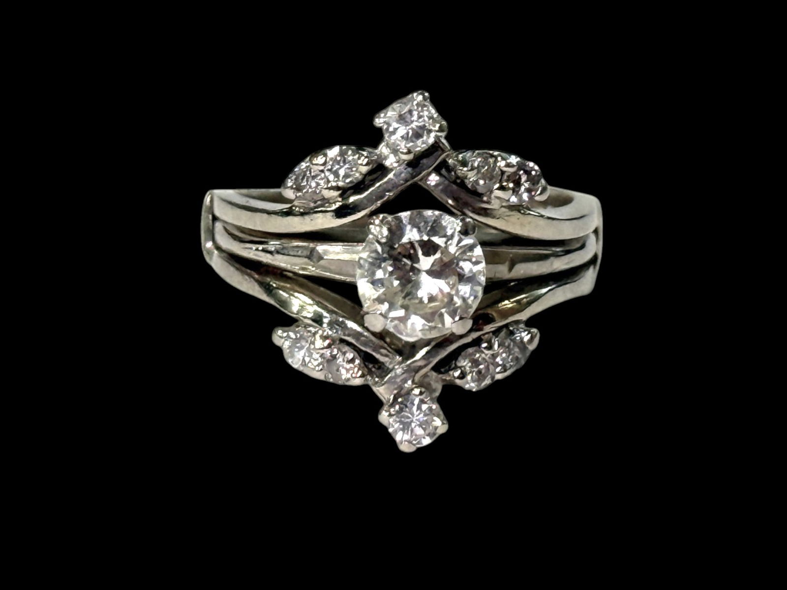14k Gold Diamond Ring - 2