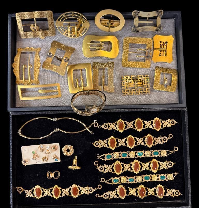 Victorian Sash Buckles, Costume Jewelry etc (1 of 7)