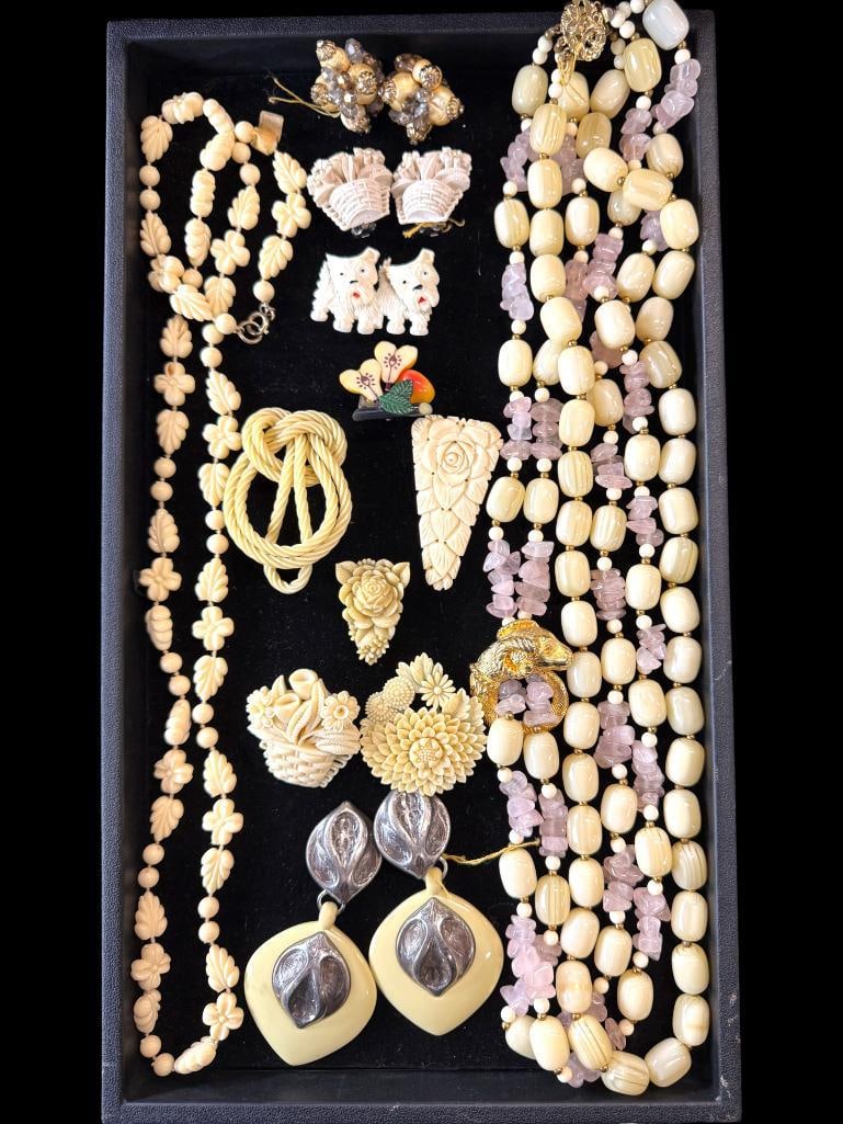 Costume Jewelry Pins, Earrings, Necklaces etc (1 of 9)