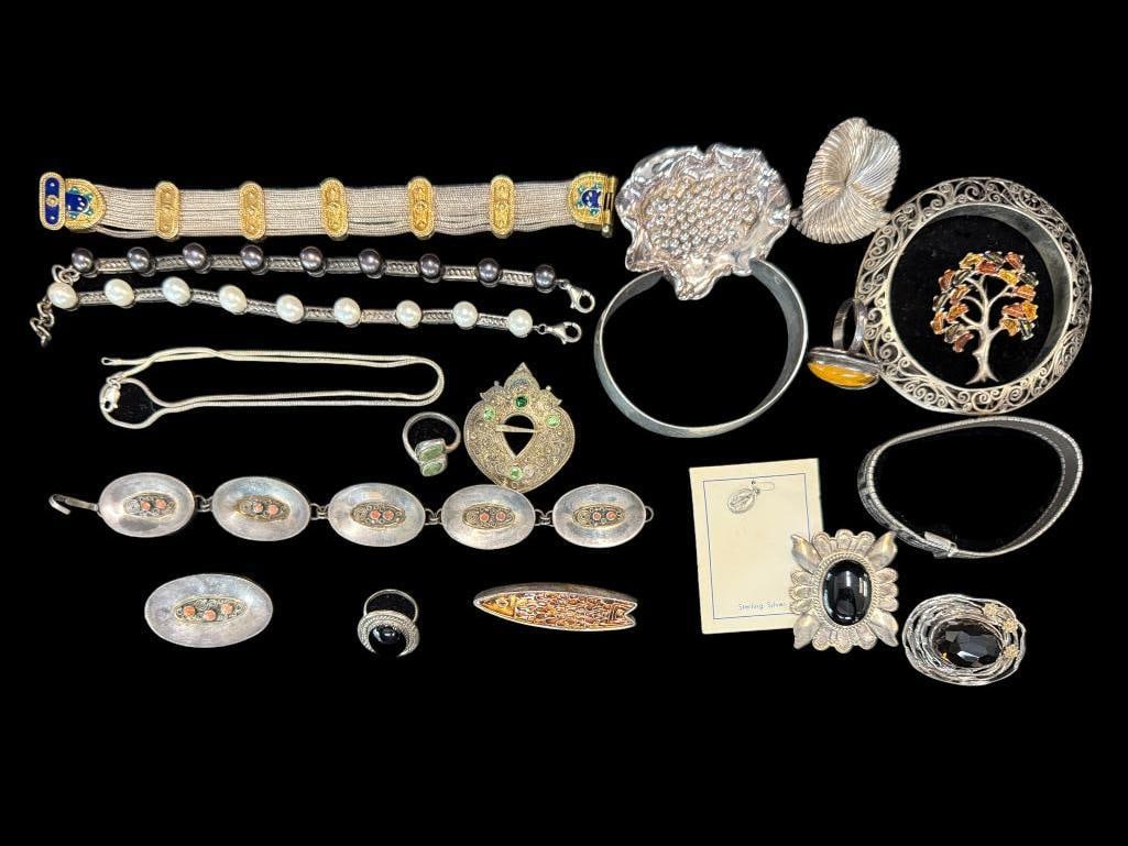 Costume Jewelry Pins, Bracelets etc (1 of 8)