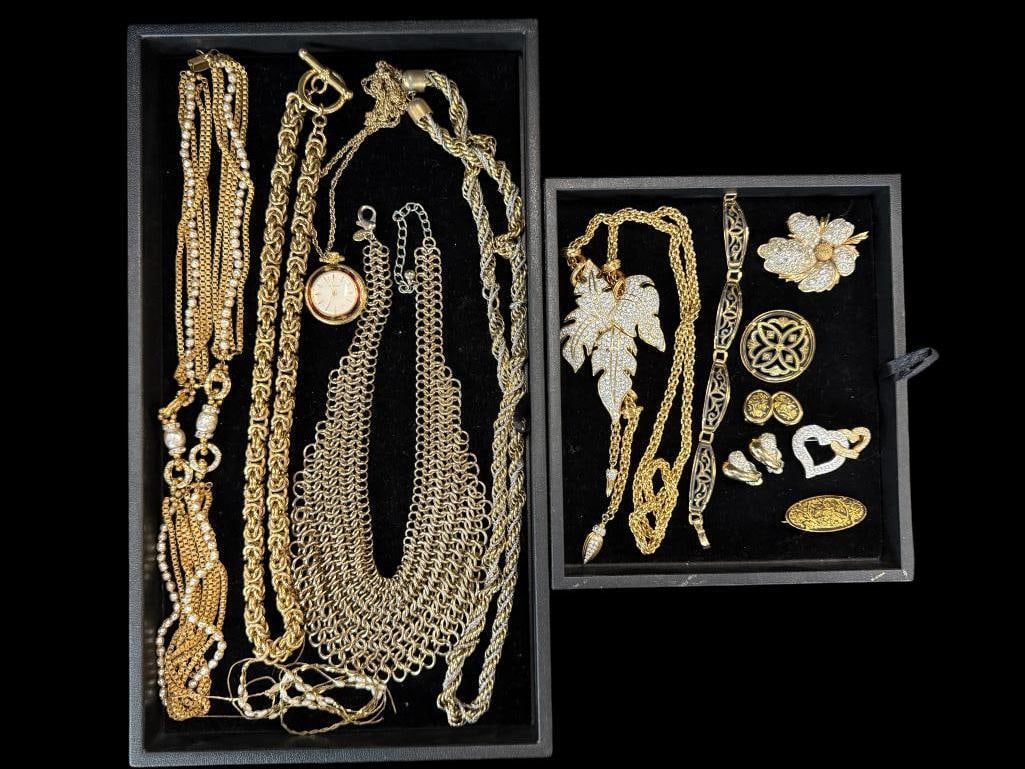 Costume Jewelry Pins, Necklaces etc (1 of 9)