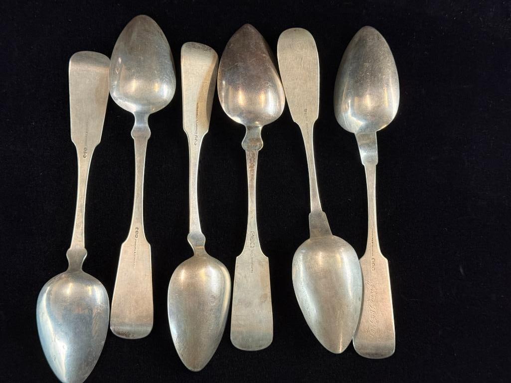 6 Coin Silver Spoons - 2