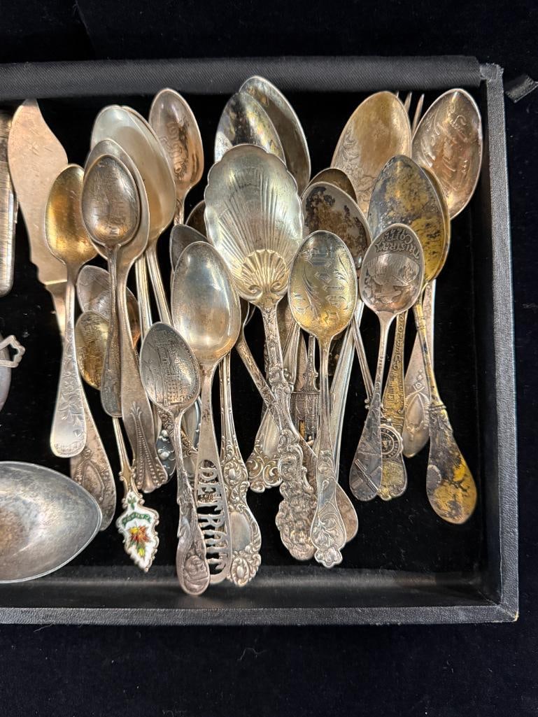 Sterling Silver Flatware, Cigarette case etc. - 2