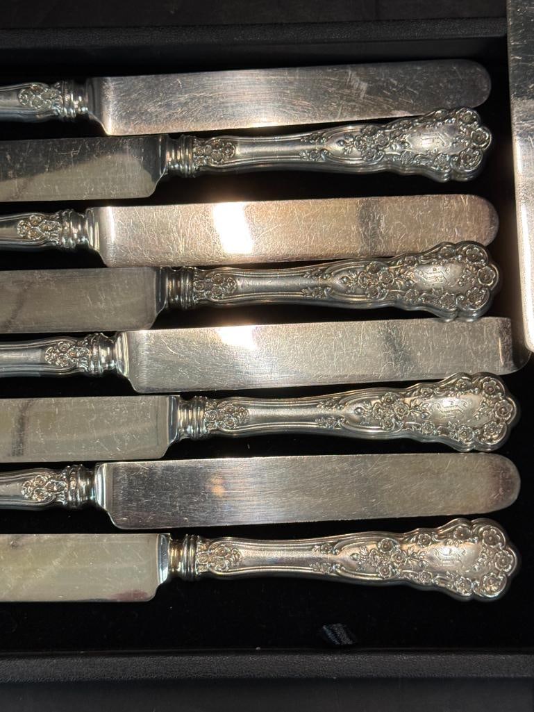 12 Sterling Silver handle knives - 3