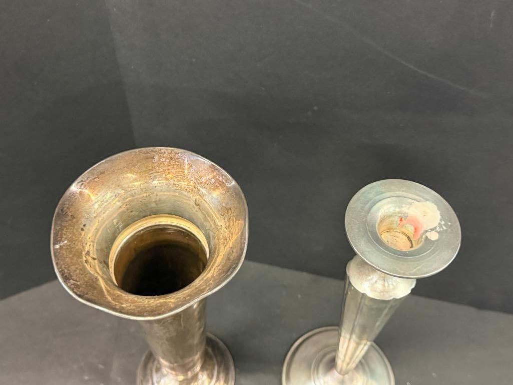 Sterling Silver Candlesticks, Vases, etc. - 14