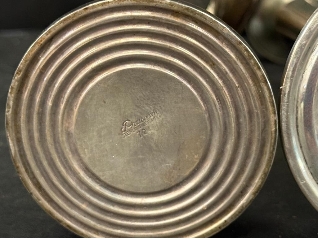 Sterling Silver Candlesticks, Vases, etc. - 16