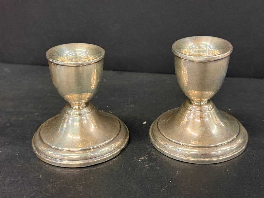 Sterling Silver Candlesticks, Vases, etc. - 5
