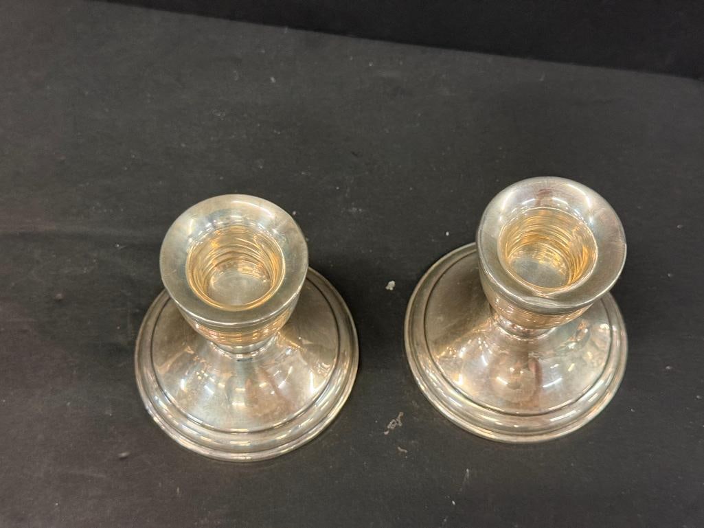 Sterling Silver Candlesticks, Vases, etc. - 6