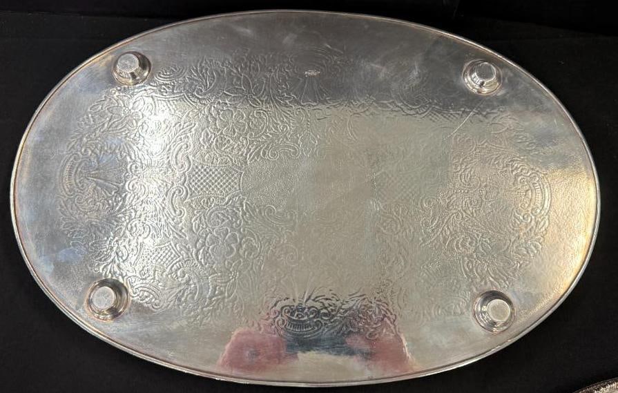 3 Silverplate Trays - 3