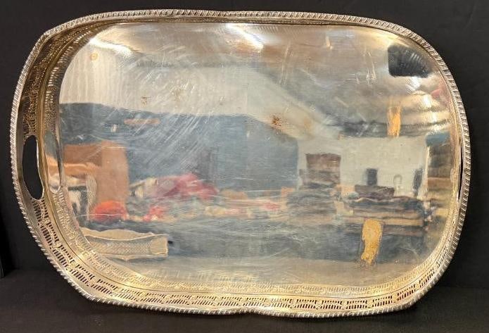 3 Silverplate Trays - 4