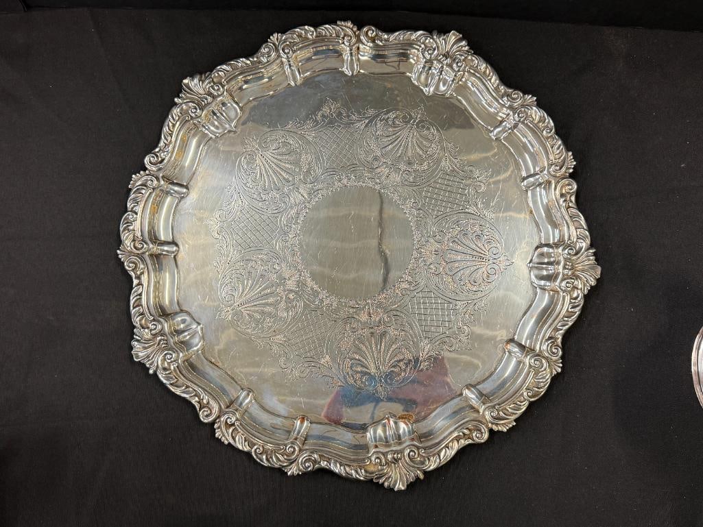 Silverplate Tea Sets with Trays - 4