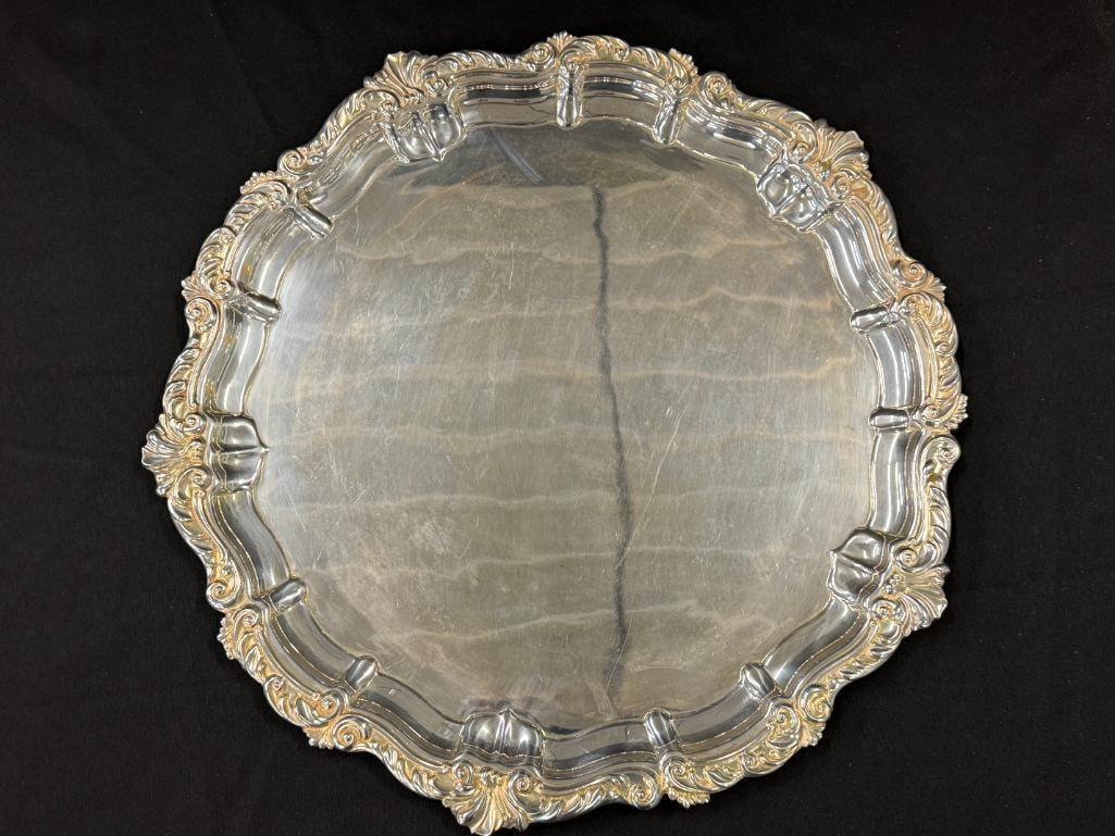 Silverplate Tea Sets with Trays - 7