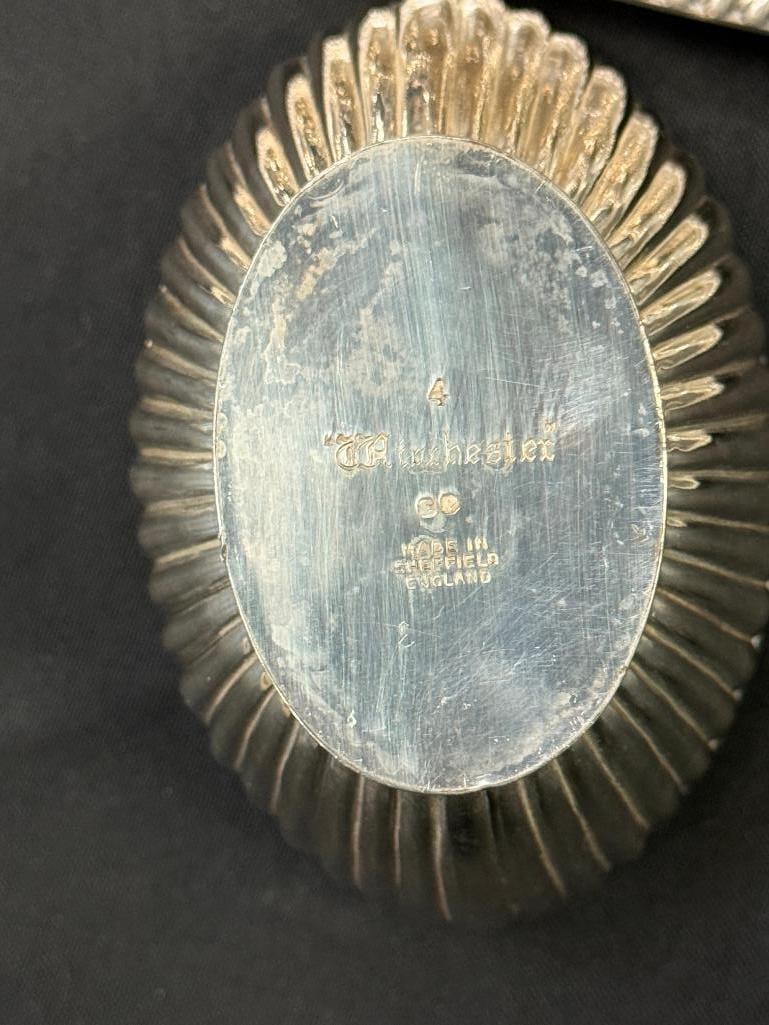 Silverplate Tea Sets with Trays - 7