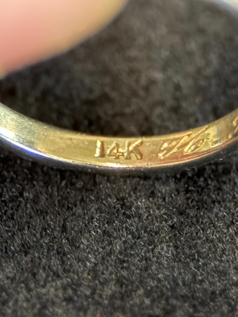 14k Gold ring and cufflinks - 5