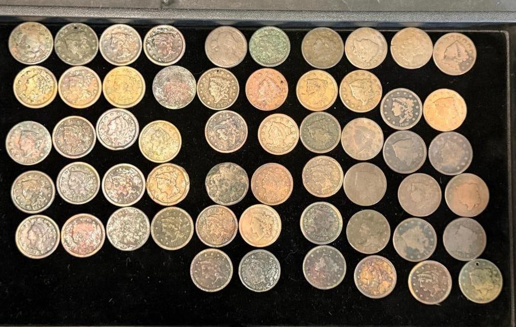 56 U.S. Large Cents: 56 U.S. Large Cents.