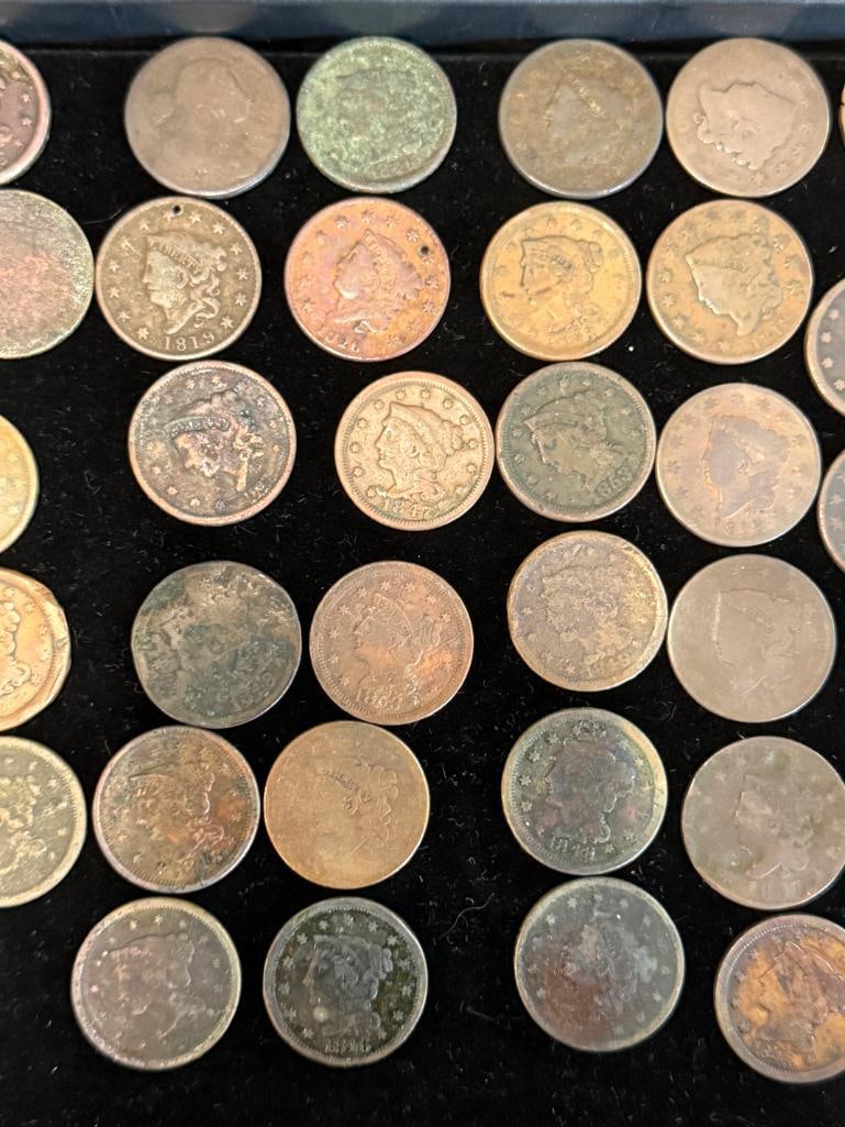 56 U.S. Large Cents - 3