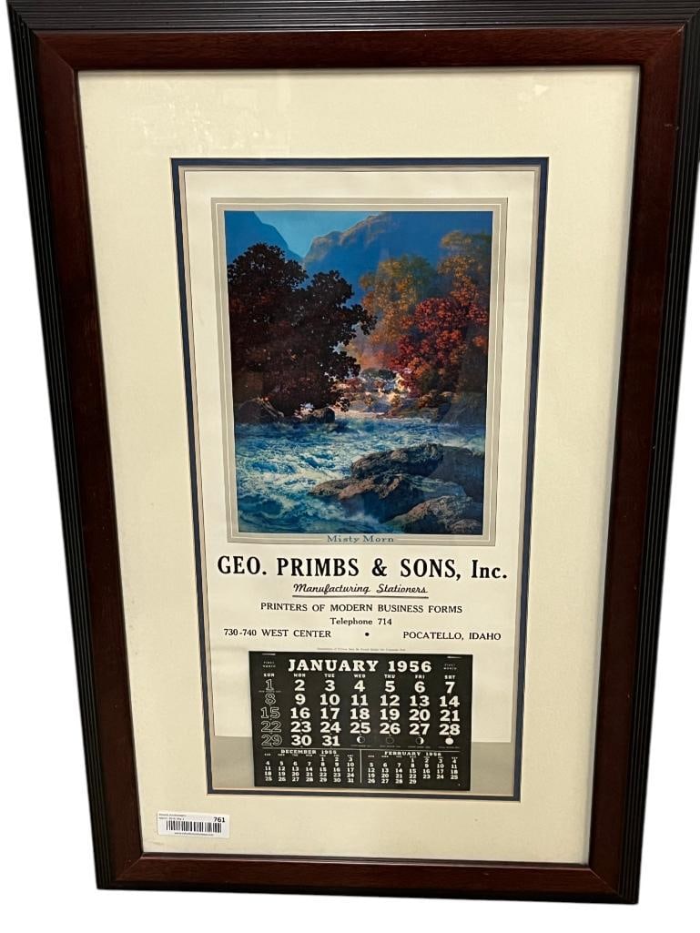 Maxfield Parrish Mist Morn calendar art (1 of 3)