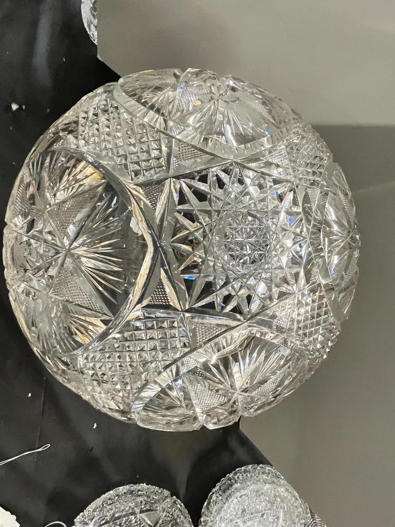 Cut glass table lamp - 2