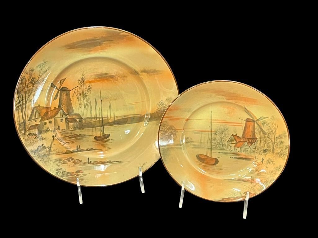 2 Buffalo Pottery Abino Ware plates (1 of 6)