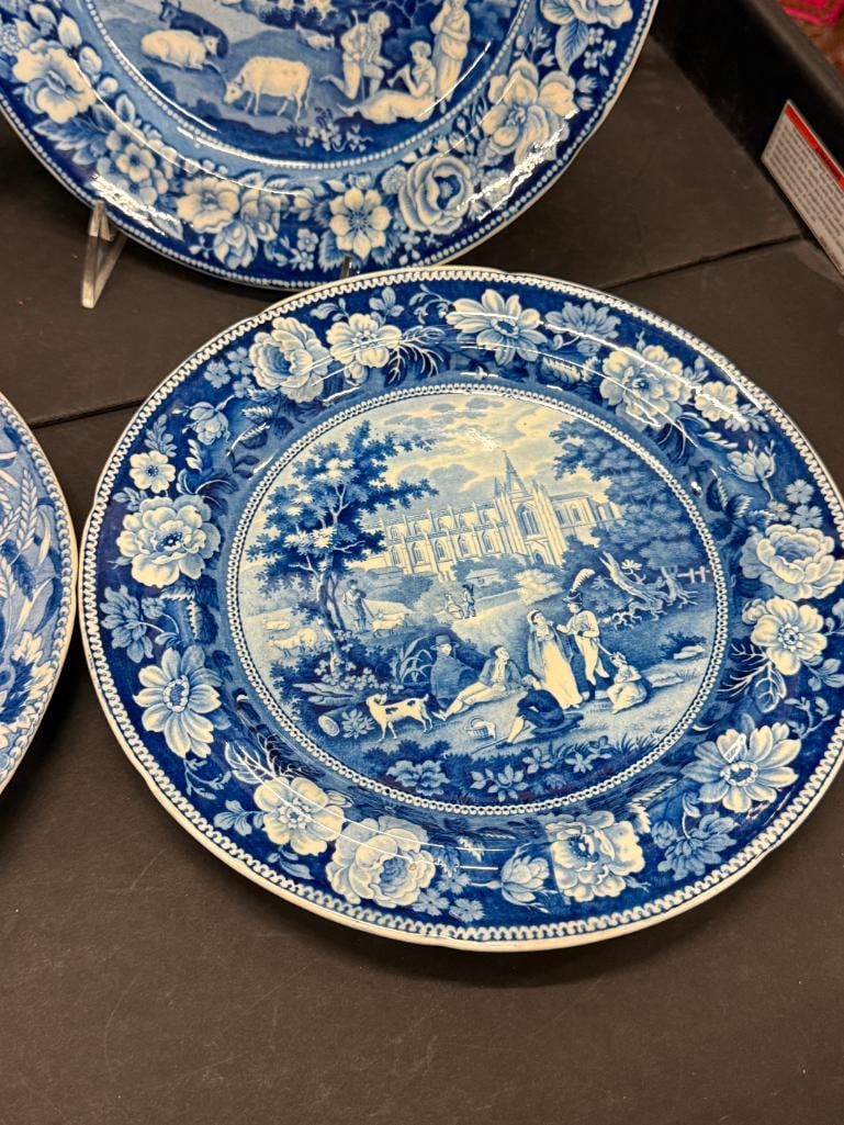 Transferware plates and tray - 4