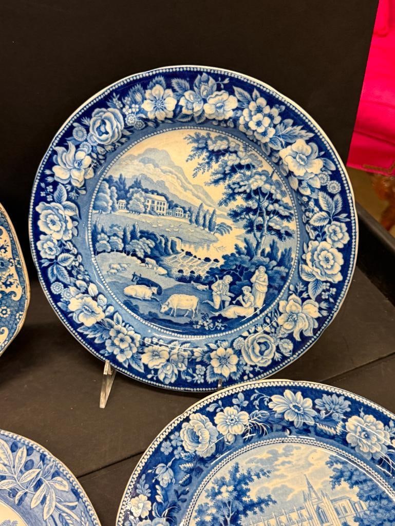 Transferware plates and tray - 5