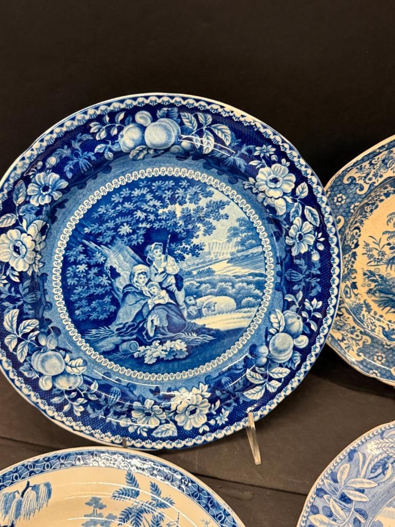 Transferware plates and tray - 7