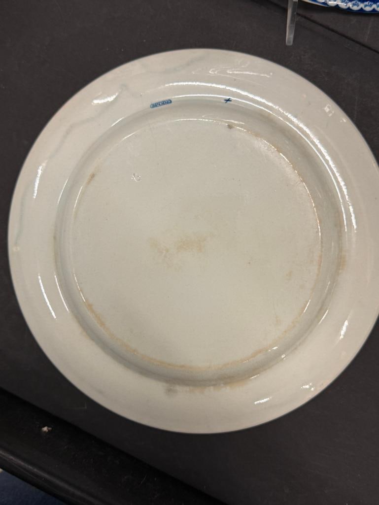 Transferware plates and tray - 8