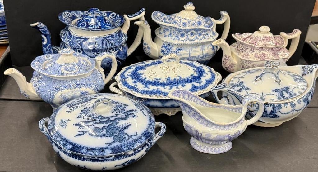 Transferware Teapots, dishes etc. (1 of 9)