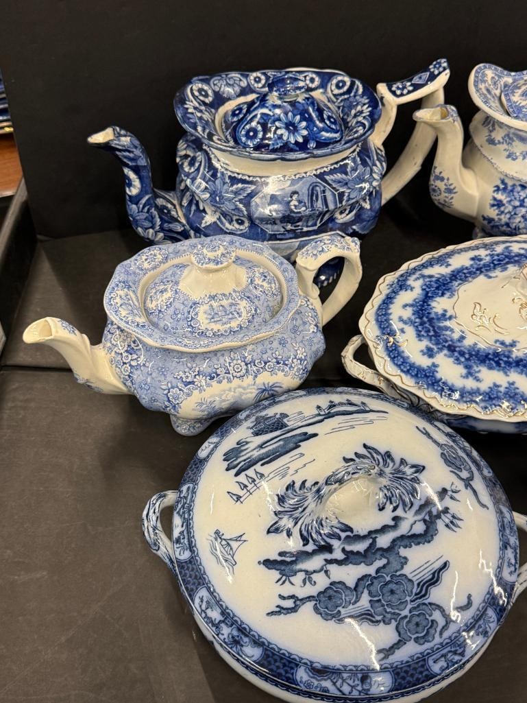 Transferware Teapots, dishes etc. - 2